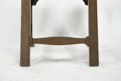 Norman & Stacey ( attributed. ). An Arts & Crafts Oak High Back Chair with Shaped Back - Thumbnail 13