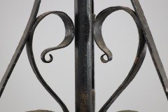 M H Baillie Scott, an Arts & Crafts Handmade Copper & Wrought Iron Ceiling Light - Thumbnail 7