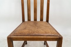 George Montague Ellwood Arts & Crafts Oak Sideboard & 8 Matching Dining Chairs - Thumbnail 29