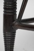 Liberty & Co a Large Size Walnut Thebes Stool with Ring Turned Legs & Stretchers - Thumbnail 10
