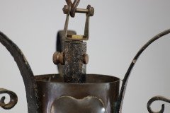 M H Baillie Scott, an Arts & Crafts Handmade Copper & Wrought Iron Ceiling Light - Thumbnail 9
