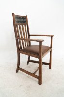 George Montague Ellwood Arts & Crafts Oak Sideboard & 8 Matching Dining Chairs - Thumbnail 34