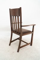 George Montague Ellwood Arts & Crafts Oak Sideboard & 8 Matching Dining Chairs - Thumbnail 35