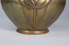 Margaret Gilmour School. A Glasgow-Style Brass Planter with Stylised Floral Detail - Thumbnail 14