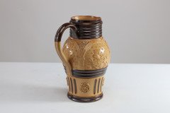 Royal Doulton Lambeth Gothic Revival a Comical Jug with Scenes of a Drunk Monk | Dickinson's Real Deal - Thumbnail 2