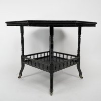 Gillow and Co. probably – Aesthetic Movement Ebonised Walnut Centre Table - Thumbnail 4