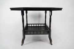 Gillow and Co. probably – Aesthetic Movement Ebonised Walnut Centre Table - Thumbnail 6
