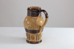 Royal Doulton Lambeth Gothic Revival a Comical Jug with Scenes of a Drunk Monk | Dickinson's Real Deal - Thumbnail 4