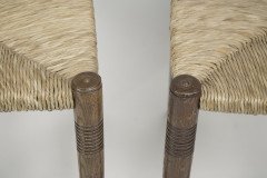 Liberty & Co. a Pair of William Birch Arts & Crafts Oak Rush Seat Dining Chairs - Thumbnail 7