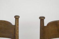 Liberty & Co. a Pair of William Birch Arts & Crafts Oak Rush Seat Dining Chairs - Thumbnail 8