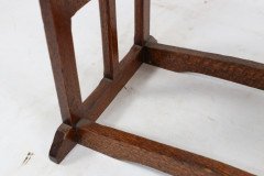 An Arts and Crafts Cotswold School Drop Leaf Dining Table with Lattice Work Ends - Thumbnail 23