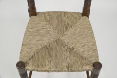 Liberty & Co. a Pair of William Birch Arts & Crafts Oak Rush Seat Dining Chairs - Thumbnail 13