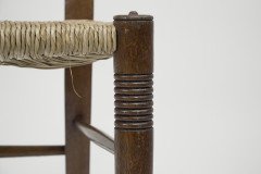 William Birch for Liberty & Co – Pair of Arts and Crafts Oak Rush Seat Chairs - Thumbnail 15