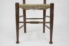 Liberty & Co. a Pair of William Birch Arts & Crafts Oak Rush Seat Dining Chairs - Thumbnail 17