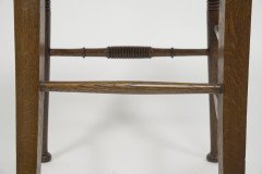 Liberty & Co. a Pair of William Birch Arts & Crafts Oak Rush Seat Dining Chairs - Thumbnail 19