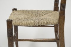 Liberty & Co. a Pair of William Birch Arts & Crafts Oak Rush Seat Dining Chairs - Thumbnail 22