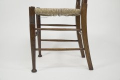 William Birch for Liberty & Co – Pair of Arts and Crafts Oak Rush Seat Chairs - Thumbnail 23