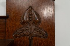 Liberty & Co., attributed. An English Arts & Crafts Oak Sideboard with Carved Decoration - Thumbnail 9