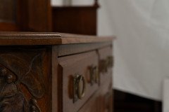 Liberty & Co., attributed. An English Arts & Crafts Oak Sideboard with Carved Decoration - Thumbnail 20