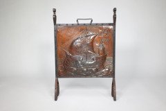 John Pearson (attributed) for Liberty and Co. an Arts and Crafts Wrought Iron and Copper Firescreen - Thumbnail 2