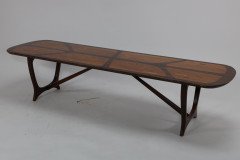 Heals. a Single Mid- Century " Long Tom" Coffee Table with Various Inlaid Woods. - Thumbnail 4