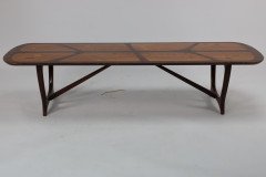 Heals. a Single Mid- Century " Long Tom" Coffee Table with Various Inlaid Woods. - Thumbnail 5