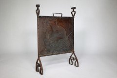 John Pearson (attributed) for Liberty and Co. an Arts and Crafts Wrought Iron and Copper Firescreen - Thumbnail 12