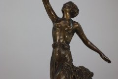 B V Fernandez. an Art Deco Bronze Figure on an Onyx Base - Thumbnail 8