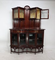 G. M. Ellwood for J. S. Henry. A Fine Exhibition Quality Arts & Crafts Display Cabinet - Thumbnail 2