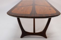 Heals. a Single Mid- Century " Long Tom" Coffee Table with Various Inlaid Woods. - Thumbnail 8
