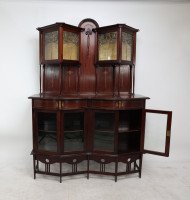 G. M. Ellwood for J. S. Henry. A Fine Exhibition Quality Arts & Crafts Display Cabinet - Thumbnail 4