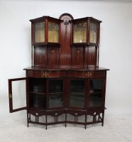 G. M. Ellwood for J. S. Henry. a Fine Exhibition Quality Arts & Crafts Display Cabinet - Thumbnail 4