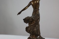 B V Fernandez. an Art Deco Bronze Figure on an Onyx Base - Thumbnail 11