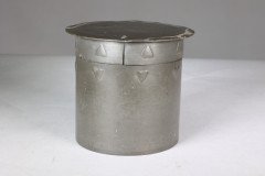 Liberty and Co. an Arts and Crafts Pewter Biscuit Barrel - Thumbnail 2