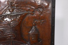 John Pearson (attributed) for Liberty and Co. an Arts and Crafts Wrought Iron and Copper Firescreen - Thumbnail 9