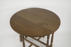 Albert Eagleman Jeffray. A Sweet Little Oak Drop Leaf Side/dining Table - Thumbnail 4
