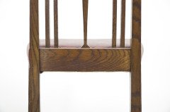 Liberty & Co., attributed. An Arts & Crafts Oak Chair with Shaped Padded Headrest & Pewter Heart Inlay - Thumbnail 27