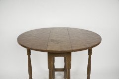 Albert Eagleman Jeffray. A Sweet Little Oak Drop Leaf Side/dining Table - Thumbnail 6