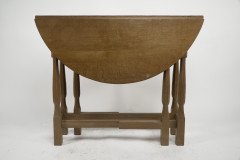 Albert Eagleman Jeffray. A Sweet Little Oak Drop Leaf Side/dining Table - Thumbnail 10