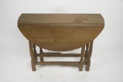 Albert Eagleman Jeffray. A Sweet Little Oak Drop Leaf Side/dining Table - Thumbnail 11