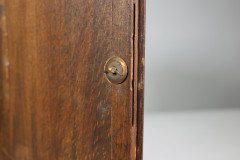 A Continental Arts & Crafts Oak Mantle Clock with Carved Stylised Glasgow Roses - Thumbnail 30