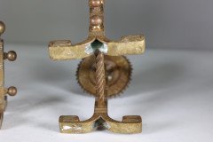 Henry Jeckyll for Robbins and Co. a Pair of Anglo- Japanese Brass Fire Dogs - Thumbnail 13