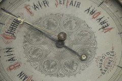 A Large Gothic Revival Carved Oak Barometer with a Rare Snail Tail Thermometer - Thumbnail 19