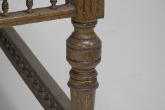 Alfred Waterhouse (style Of). a Gothic Revival Oak Partners Desk with Two Drawers Each Side - Thumbnail 14
