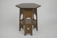 Liberty and Co. a Scarce Pair of Well Designed Arts and Crafts Oak Side Tables with Plank Sides - Thumbnail 2