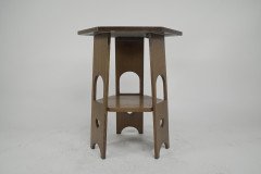 Liberty and Co. a Scarce Pair of Well Designed Arts and Crafts Oak Side Tables with Plank Sides - Thumbnail 4