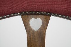 Liberty & Co, Attr An Arts & Crafts Mahogany Armchair Inlaid with a Pewter Heart - Thumbnail 7