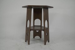 Liberty and Co. a Scarce Pair of Well Designed Arts and Crafts Oak Side Tables with Plank Sides - Thumbnail 6