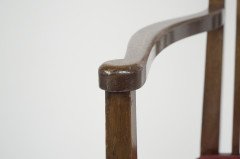 Liberty & Co, Attr An Arts & Crafts Mahogany Armchair Inlaid with a Pewter Heart - Thumbnail 9