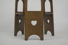 Liberty and Co. a Scarce Pair of Well Designed Arts and Crafts Oak Side Tables with Plank Sides - Thumbnail 9